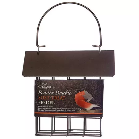 Pewter Double Suet Treat Feeder