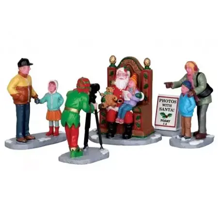 PHOTOS WITH SANTA,  SET OF 5