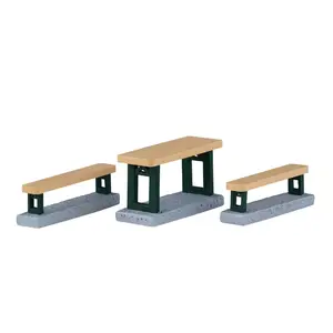 PICNIC BENCHES, SET OF 3