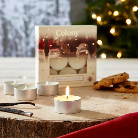 PK/9 TEALIGHTS MILK & COOKIES - image 2