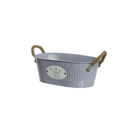 Planter galvanised metal outdoor