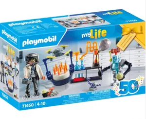 PLAYMOBIL Researchers with Robots 71450 - image 1