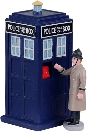 POLICE CALL BOX,  SET OF 2