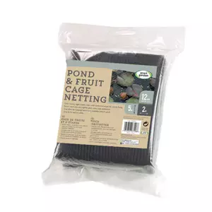 Pond & Fruit Cage Netting - Black 12mm Mesh 2 x 5m