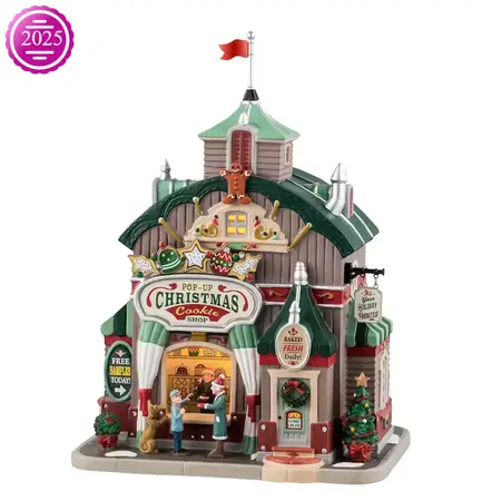 POP-UP CHRISTMAS COOKIE SHOP, INCL. ADAPTOR 44338, 100 mA (WHITE) - image 1