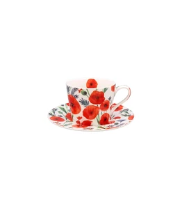Poppy Cup & Saucer Set - image 1