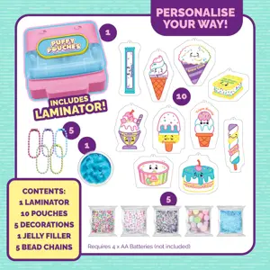 Puffy Pouches Themed Set - Ice Creamery - image 2