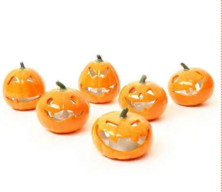 PUMPKIN MIX WITH BATTERY T-LIGHT