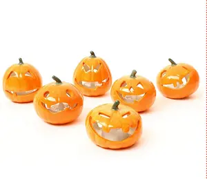 PUMPKIN MIX WITH BATTERY T-LIGHT