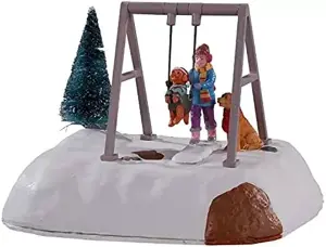 PUPPY GETS A SWING RIDE,  Battery Operated (4.5V)