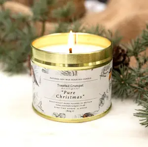 Pure Christmas Tin Candle