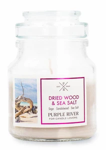 Purple River - 113g Small Jar - Scented Candle Dried Wood & Sea Salt