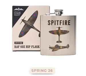 RAF 6oz Hip Flask - Spitire - image 1