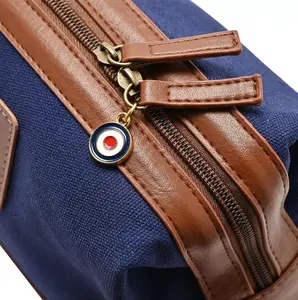 RAF Canvas & Faux Leather Washbag - Vulcan - image 3