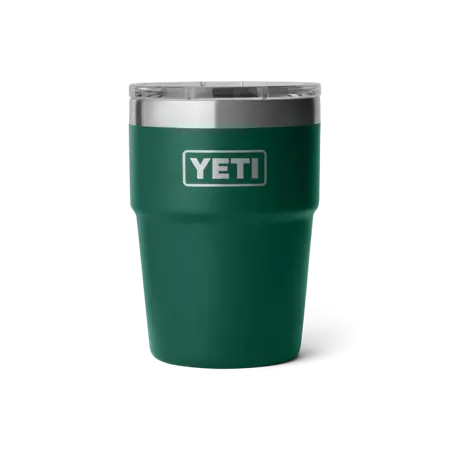 RAMBLER 16 OZ STACKABLE CUP MS BLACK FOREST GREEN