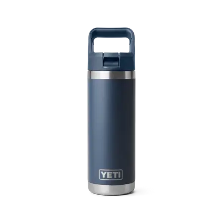 RAMBLER 18 OZ COLOUR STRAW BOTTLE NAVY