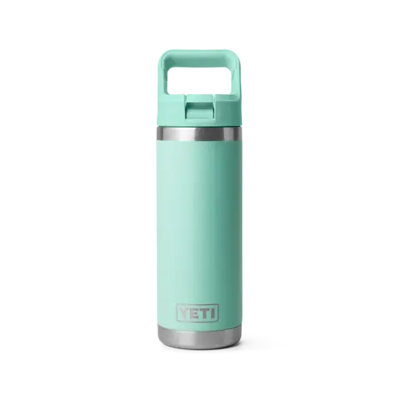 RAMBLER 18 OZ COLOUR STRAW BOTTLE SEAFOAM