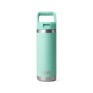 RAMBLER 18 OZ COLOUR STRAW BOTTLE SEAFOAM