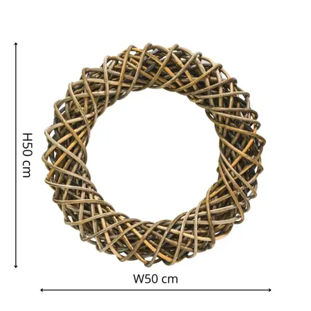 Rattan Wreath Diam 50Cm - image 3