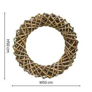 Rattan Wreath Diam 50Cm - image 3