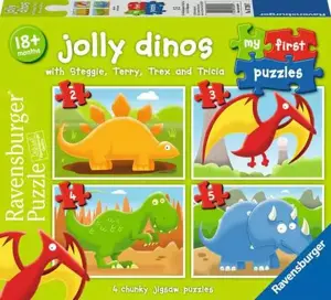 Jolly Dinos 2/3/4/5 Pc My First Puzzle