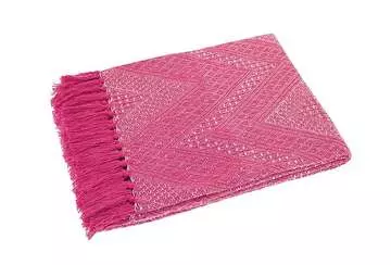 Recycled cotton throw pink - image 1