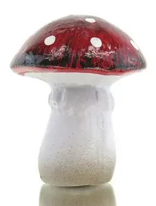 Red Terracotta Mushroom Christmas Decoration - image 2