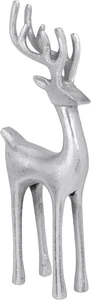 REINDEER STANDIND 35CM SILVER