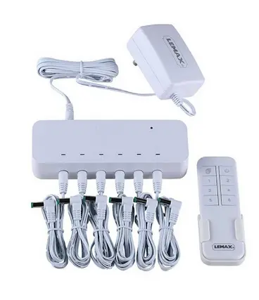 REMOTE CONTROL BOX, WITH 4.5V 2000mA ADAPTOR, WHITE, BS CHANGEABLE PLUG - image 1