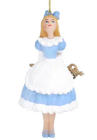 Resin Blue/White Alice/Key Dec