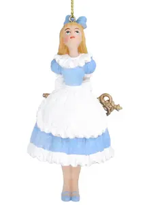 Resin Blue/White Alice/Key Dec