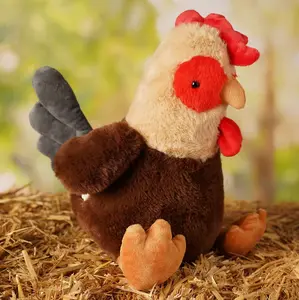 Rio The Plush Sitting Rooster 28cm - image 1