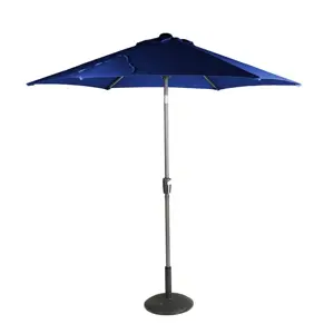 Riviera 2.5m Deluxe Crank Parasol - Denim Blue