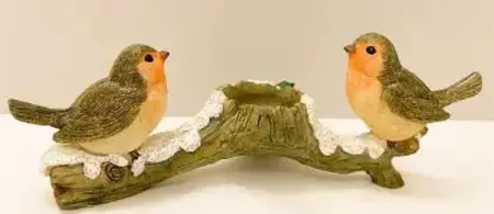Robin Tealight Holder 22cm