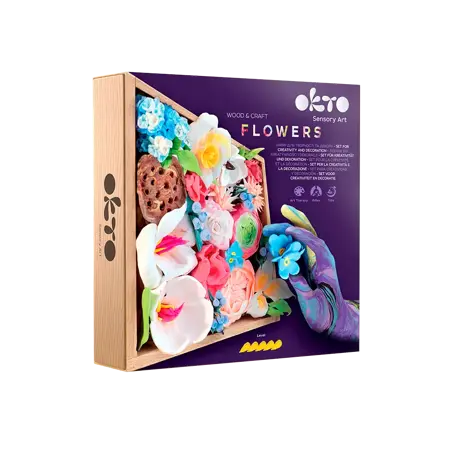 ROMANCE Wood & Craft DIY Flowers 21×21 cm - image 1