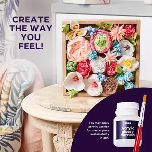 ROMANCE Wood & Craft DIY Flowers 21×21 cm - image 7