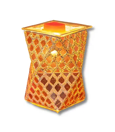 Rose Gold Moroccan Geometric Wax Warmer - image 1