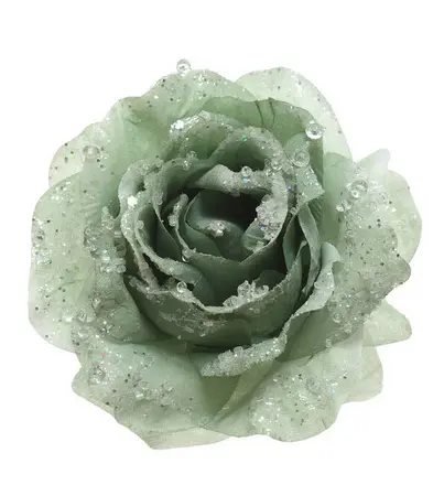 Rose Rose on Clip Polyester Glitters