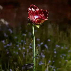 Rose Solar Stake Light