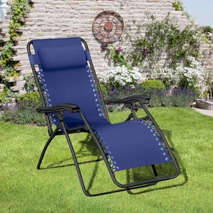 Royale Relaxer w/Cup Holder - Navy Blue