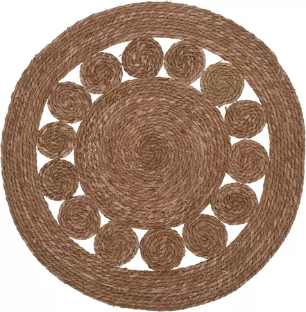 RUG TRESSED DIA 80CM - image 1