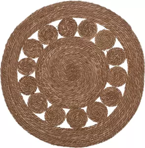 RUG TRESSED DIA 80CM - image 1