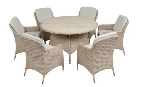 Sahara 6 Seat Dining Set - Round - image 1