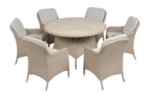 Sahara 6 Seat Dining Set - Round - image 1