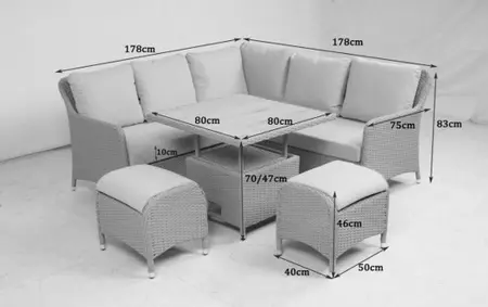 Sahara Mini Corner Lounge Set Set - image 2