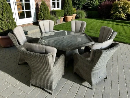 San Marino 6 Seat Hexagonal Dining Set - image 2