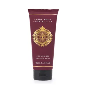 Sandalwood Country Club Burgundy Signature Redwood & Amber Shower Gel 200ml
