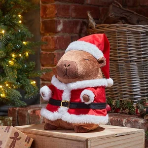 Santa Capybara Christmas Decoration – 30cm