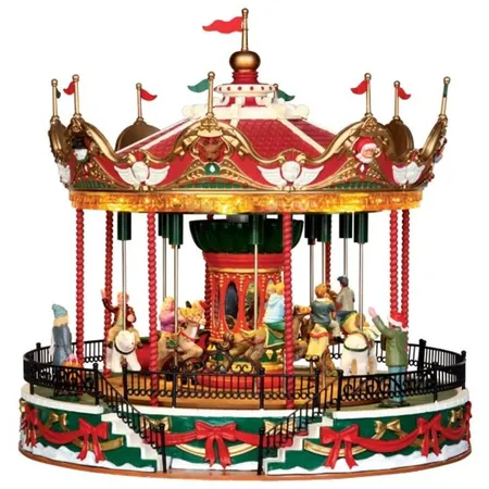 SANTA CAROUSEL, INCL. ADAPTOR 74254, 550 mA (WHITE)