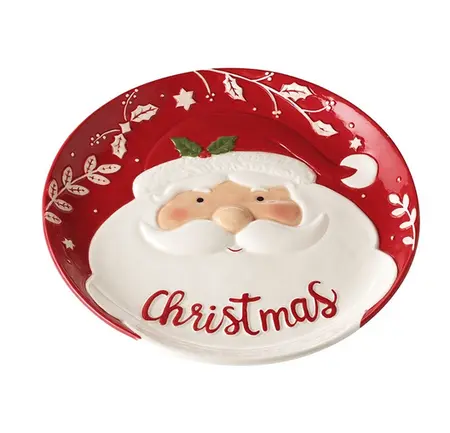 SANTA CHRISTMAS PLATE